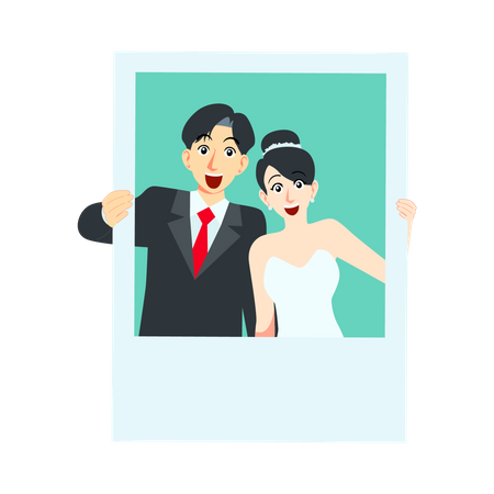 Couples de mariage  Illustration