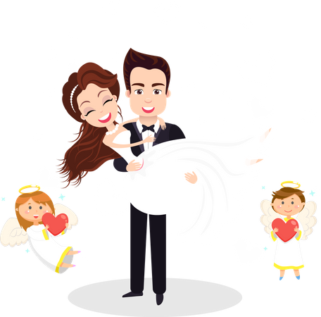 Couples de mariage  Illustration