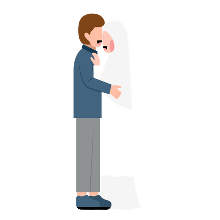 Couple de mariage arabe  Illustration