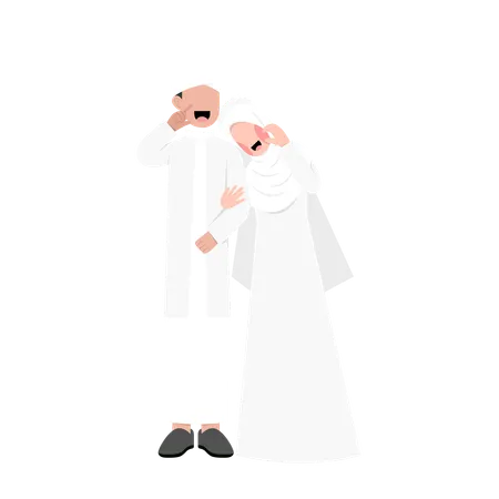 Couple de mariage islamique  Illustration