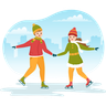 couple doing ice skating images