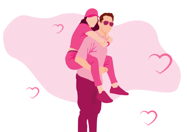 Couple doux moment  Illustration