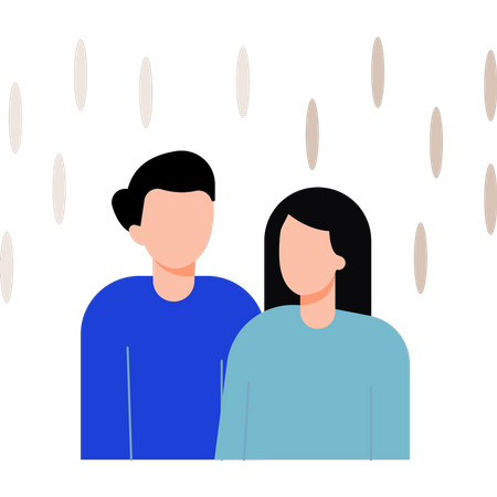 Couple en état d'indifférence  Illustration