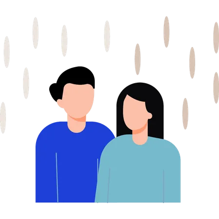 Couple en état d'indifférence  Illustration