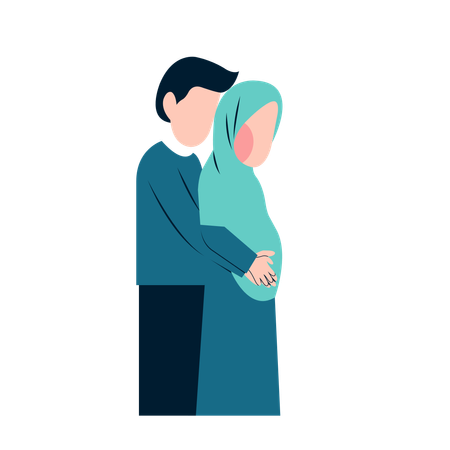 Couple enceinte  Illustration