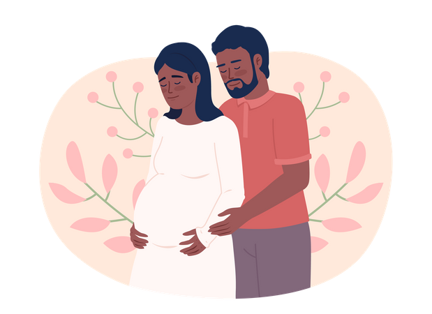 Couple enceinte  Illustration