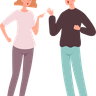couple fighting illustration free download