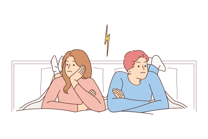 Couple fighting  Illustration