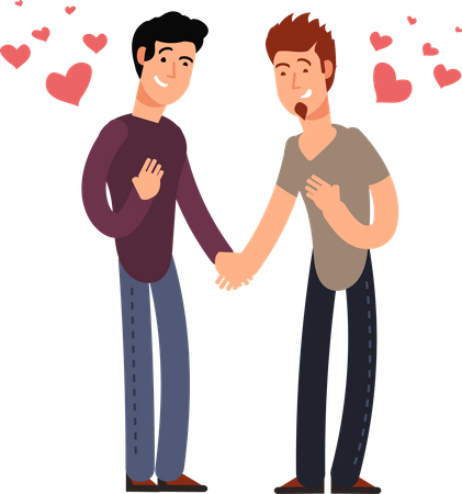 Couples gays  Illustration