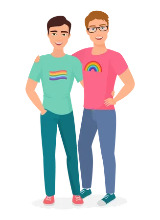 Couples gays  Illustration