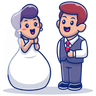 beautiful wedding illustration free download