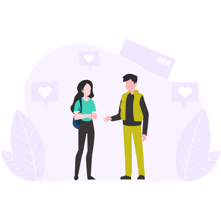 Couple going for trip  Illustration