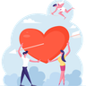 couple heart png