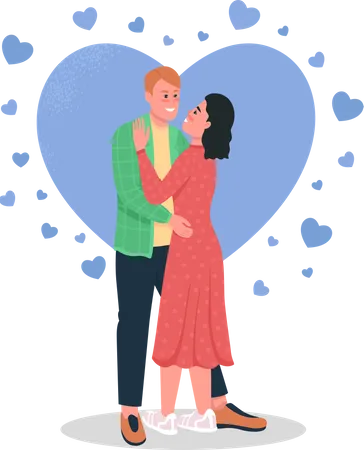 Couple in love Illustration