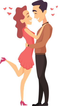 Couple in love  Illustration