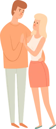 Couple in love  Illustration