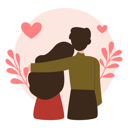 Couple in Love  Illustration