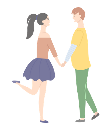 Couple in love  Illustration