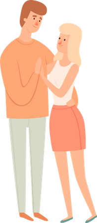 Couple in love  Illustration