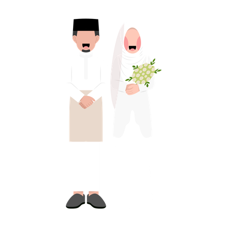 Couple islamique  Illustration