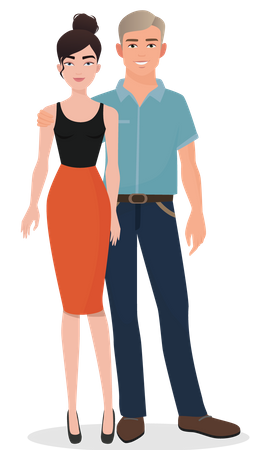 Couple Love  Illustration