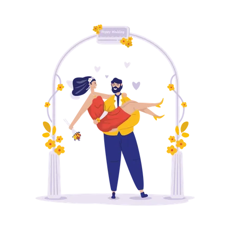 Couple married  Illustration