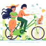 couple on cycle images