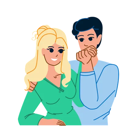 Couple Date Vector Love Happy Woman Man Romantic Young People Restaurant Lifestyle Romance Fun Couple Date Character People Flat Cartoon Illustration Illustration