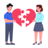 couple patchup illustration free download