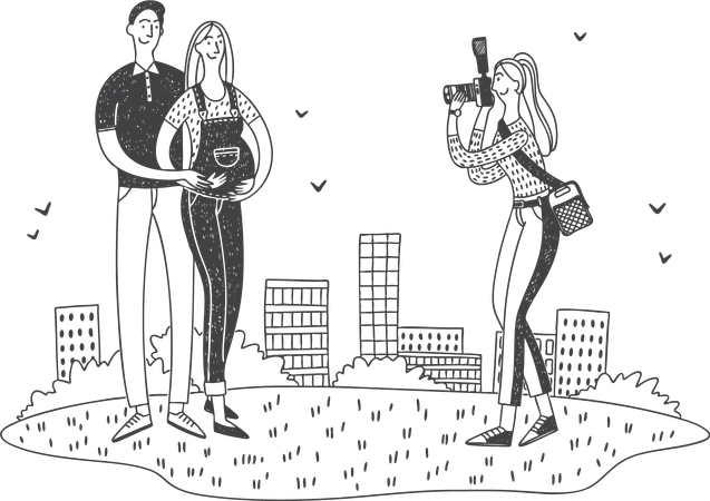 Couple photo  Illustration