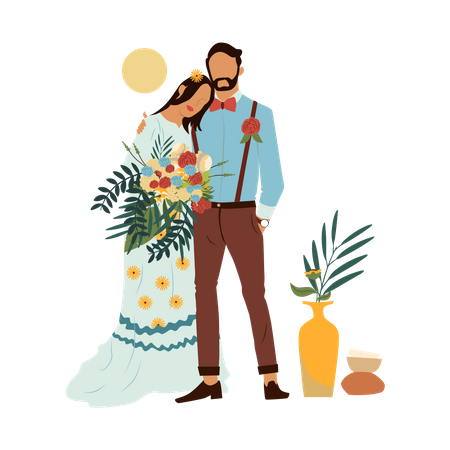 Couple photoshoot  Illustration