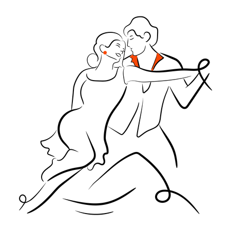 Couple Pose  Illustration