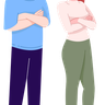couple resentment illustration free download