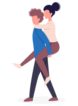 Couple Romantic Relations  Illustration