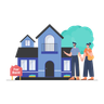 house in hand png