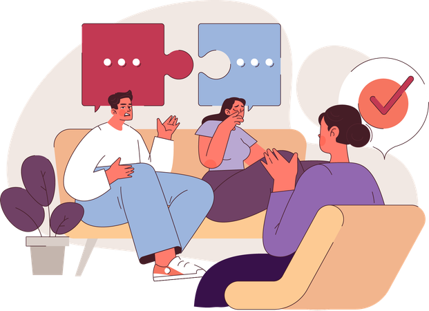 Couple Therapy  Illustration
