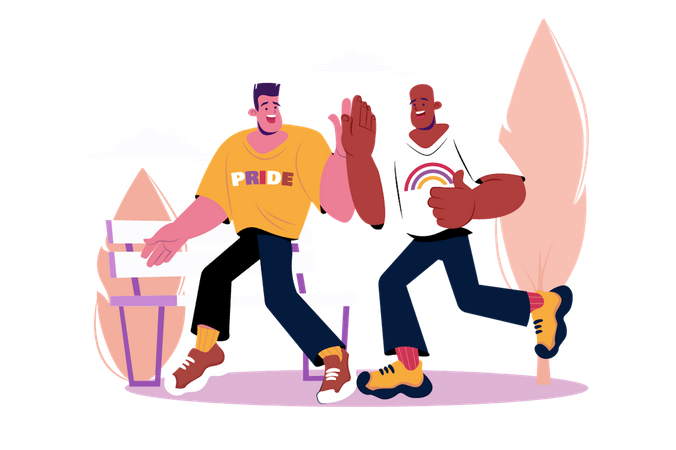 Couples gays  Illustration