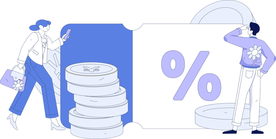 Coupon de réduction  Illustration