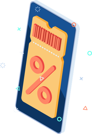 Coupon de réduction  Illustration