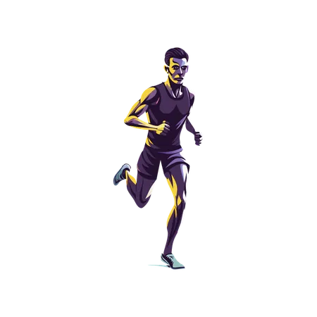 Coureur de course  Illustration