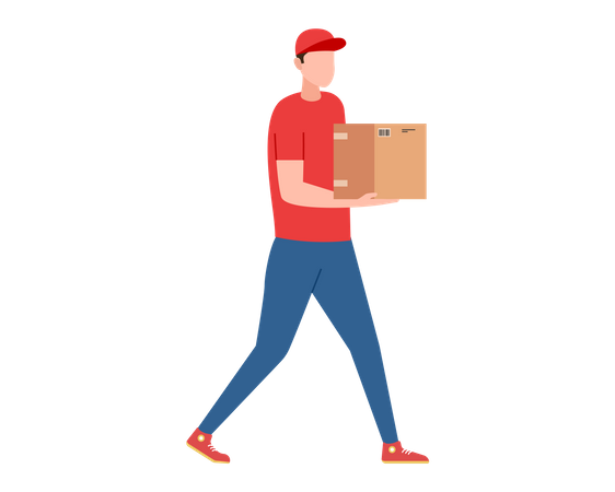 Courier delivery  Illustration