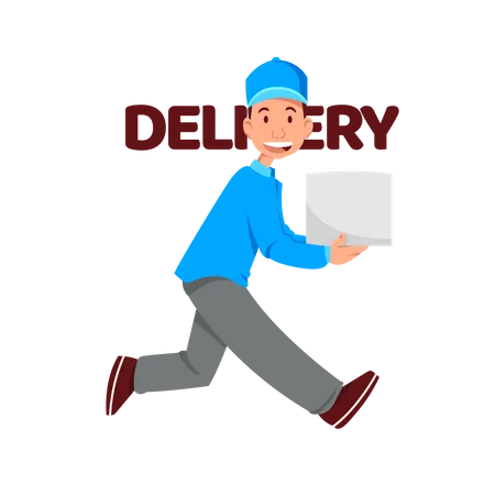 Courier Delivery Service Illustration