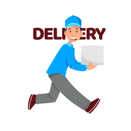 Courier Delivery Service  Illustration