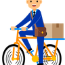 guy riding bicycle illustration free download