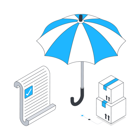 Courier Insurance  Illustration