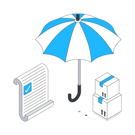 Courier Insurance  Illustration