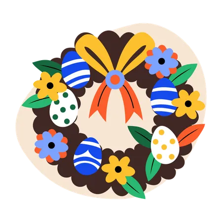 Couronne de Pâques  Illustration