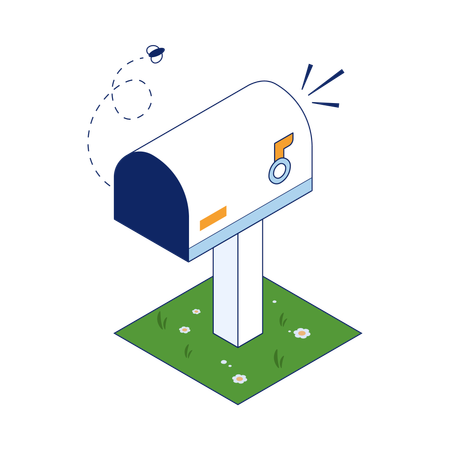 Courrier vide  Illustration