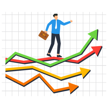 Cours de bourse  Illustration