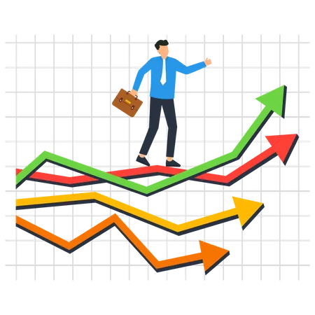 Cours de bourse  Illustration